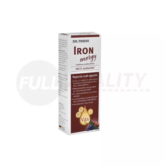 DR. THEISS IRON ENERGY FOLYÉKONY VASKÉSZÍTMÉNY VITAMINOKKAL ÉDESÍTŐSZERREL 250ML