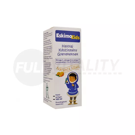 ESKIMO KIDS HALOLAJ SZIRUP GYEREKEKNEK NARANCS ÍZŰ 105ML