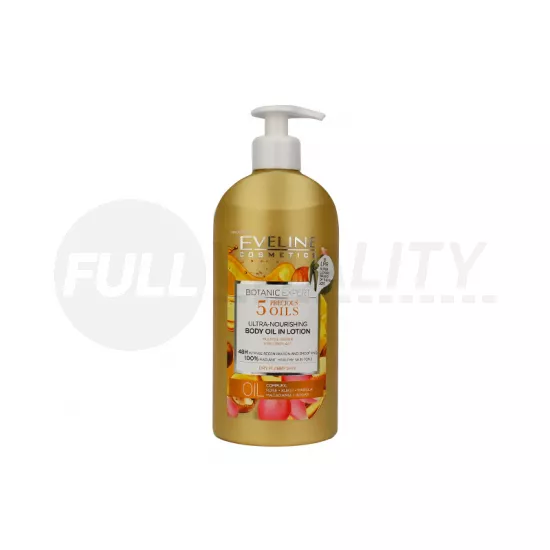 EVELINE BOTANIC EXPERT TÁPLÁLÓ TESTÁPOLÓ 5 FÉLE OLAJJAL 350ML