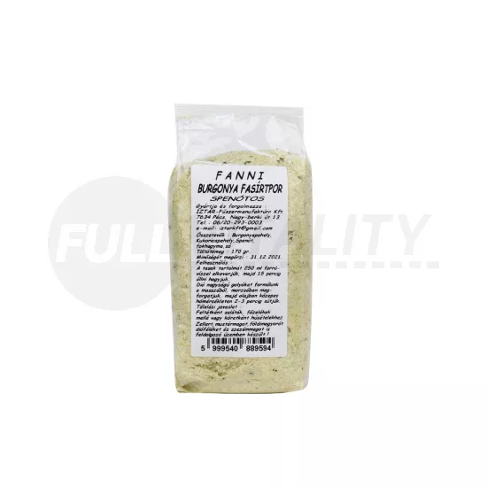 FANNI BURGONYA FASÍRTPOR SPENÓTOS 170G