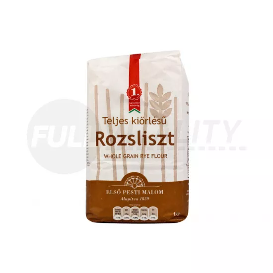 ELSŐ PESTI MALOM TELJES KIŐRLÉSŰ ROZSLISZT RL-190 1000G