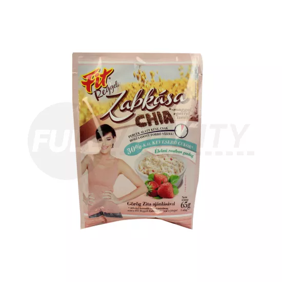 FIT REGGELI ZABKÁSA CHIA MAGGAL EPERREL ÍZESÍTVE 30% KEVESEBB CUKORRAL 65G