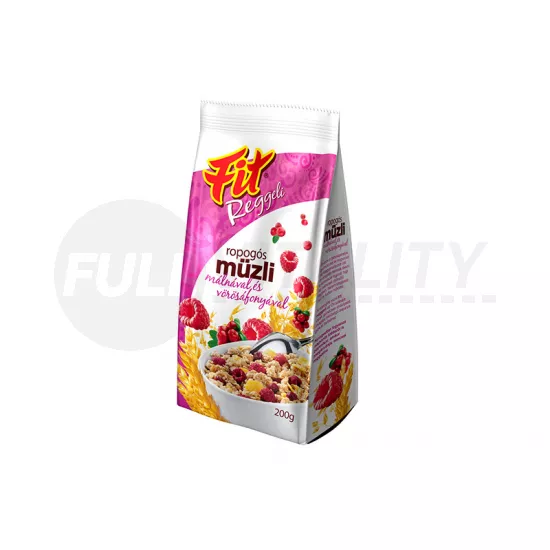 FIT ROPOGÓS MÜZLI MÁLNÁVAL VÖRÖSÁFONYÁVAL 200G