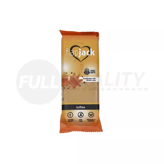 FLAPJACK TOFFEE ÍZŰ ZABSZELET TEJKARAMELLA- ÉS CSOKOLÁDÉÍZŰ KAKAÓS BEVONÓBA MÁRTVA 100G