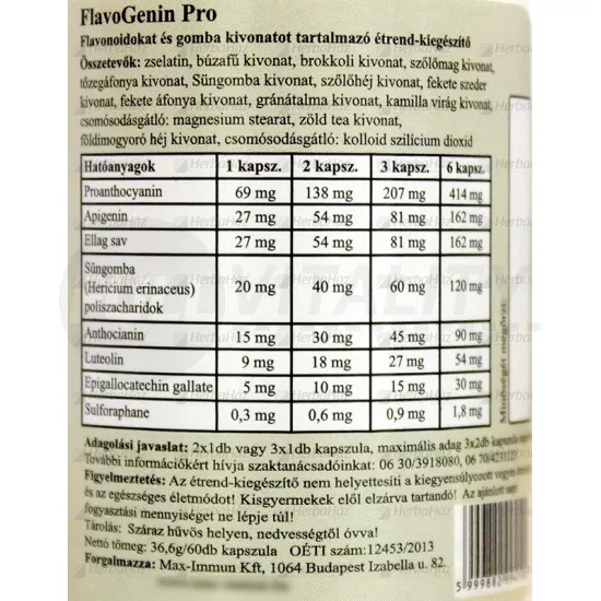 FLAVOGENIN-PRO KAPSZULA 60DB /MAX-IMMUN/