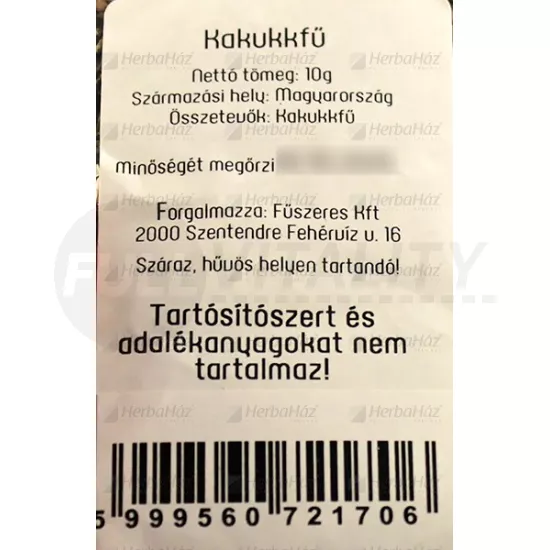 FŰSZERÉSZ KAKUKKFŰ MORZSOLT 10G