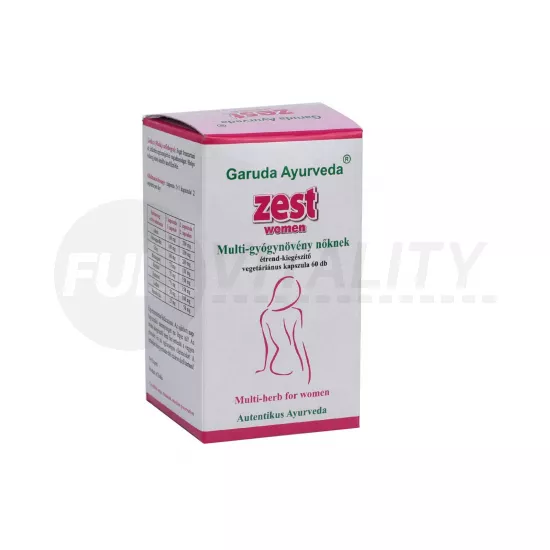 GARUDA AYURVEDA ZEST WOMEN ÉTREND-KIEGÉSZÍTŐ KAPSZULA 60DB
