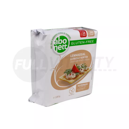 GLUTÉNMENTES ABONETT EXTRUDÁLT KENYÉR LENMAGGAL100G