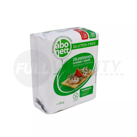 GLUTÉNMENTES ABONETT EXTRUDÁLT KENYÉR ZÖLDSÉGEKKEL 100G