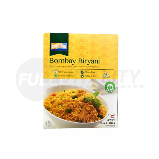 GLUTÉNMENTES ASHOKA VEGÁN BOMBAY BIRYANI INDIAI KÉSZÉTEL 280G