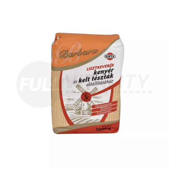 GLUTÉNMENTES BARBARA LISZTKEVERÉK KENYÉR ÉS KELT TÉSZTA 1000G