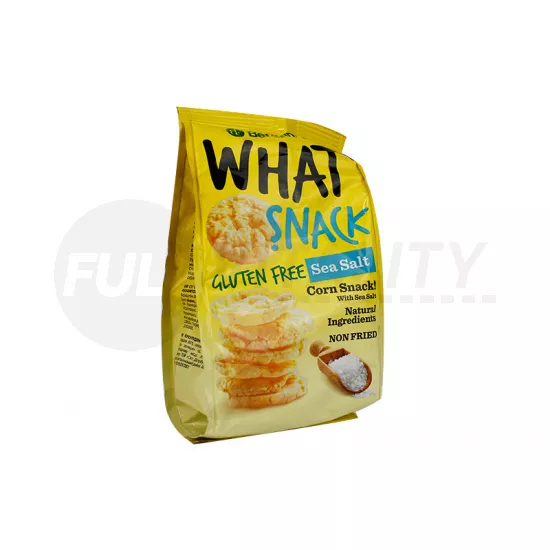 GLUTÉNMENTES BENLIANFOOD WHAT SNACK MINI PUFFASZTOTT KUKORICA TENGERI SÓVAL 50G