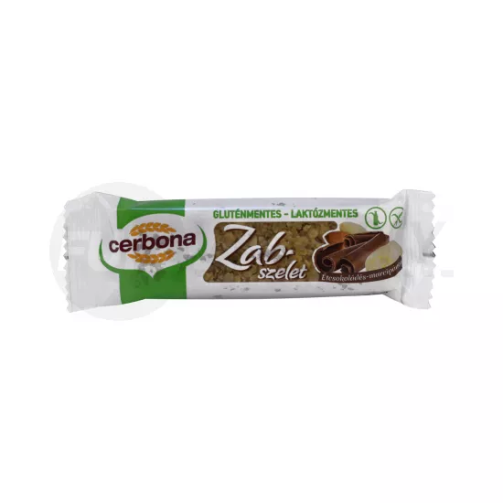 GLUTÉNMENTES CERBONA  ÉTCSOKOLÁDÉS-MARCIPÁNOS ZABSZELET 40G