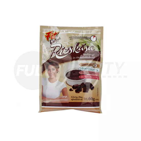 GLUTÉNMENTES FIT REGGELI RIZSKÁSA INULINNAL ÉS ÉTCSOKOLÁDÉVAL 60G