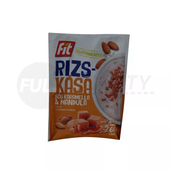 GLUTÉNMENTES FIT RIZSKÁSA MANDULÁVAL SÓS KARAMELL ÍZBEN 60G