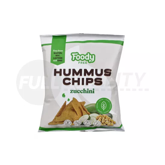 GLUTÉNMENTES FOODY FREE HUMMUS CHIPS CUKKINIVEL 50G