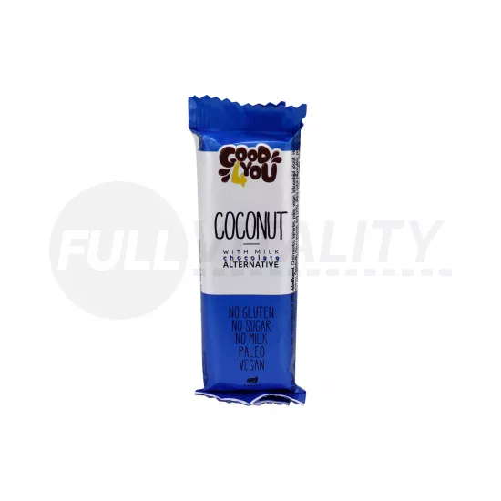 GLUTÉNMENTES GOOD4YOU KÓKUSZ ÍZŰ SZELET KÓKUSZ ALAPÚ MÁRTÓ CSOKOLÁDÉVAL 25G
