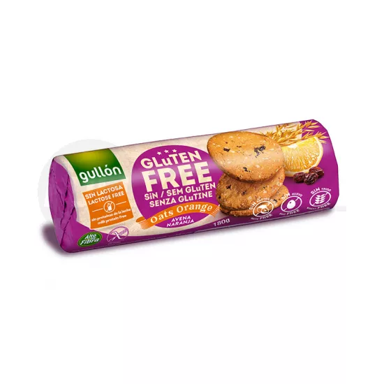 GLUTÉNMENTES GULLON SNACK ZABOS NARANCSOS KEKSZ 180G