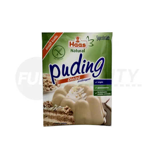 GLUTÉNMENTES HAAS NATURAL DIÓÍZŰ PUDINGPOR 40G