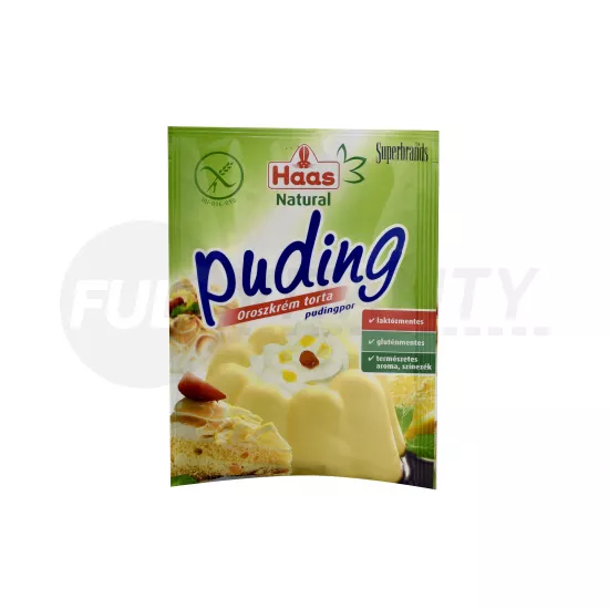 GLUTÉNMENTES HAAS NATURAL OROSZKRÉM TORTA PUDINGPOR 40G