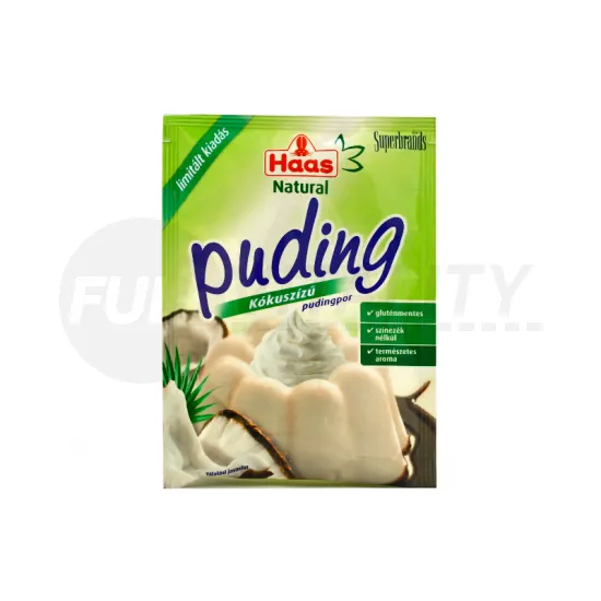 GLUTÉNMENTES HAAS NATURAL PUDINGPOR KÓKUSZ ÍZŰ 40G
