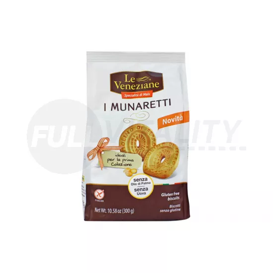 GLUTÉNMENTES LE VENEZIANE VAJAS KEKSZ 300G
