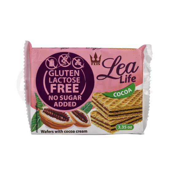 GLUTÉNMENTES LEA LIFE KAKAÓS OSTYASZELET HOZZÁADOTT CUKOR NÉLKÜL 95G