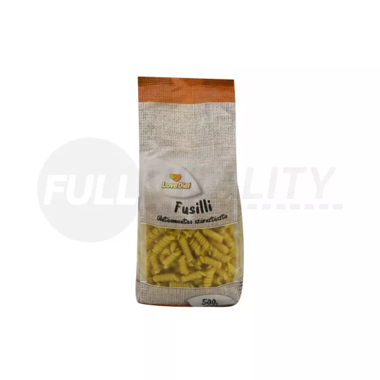GLUTÉNMENTES LOVE DIET FUSILLI SZÁRAZTÉSZTA 500G