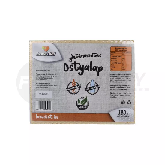 GLUTÉNMENTES LOVE DIET OSTYALAP 180G