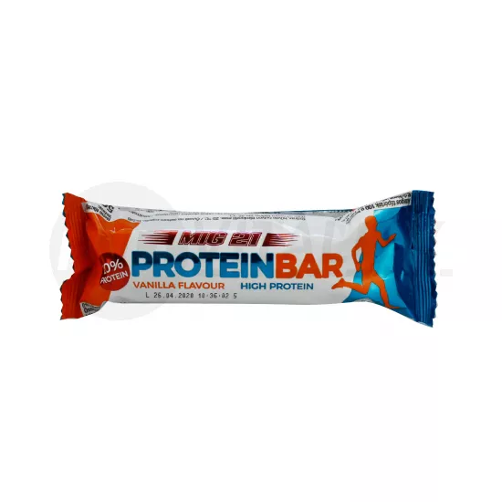 GLUTÉNMENTES MIG 21 VANÍLIA ÍZŰ PROTEINSZELET TEJCSOKOLÁDÉ BEVONATBAN 50G