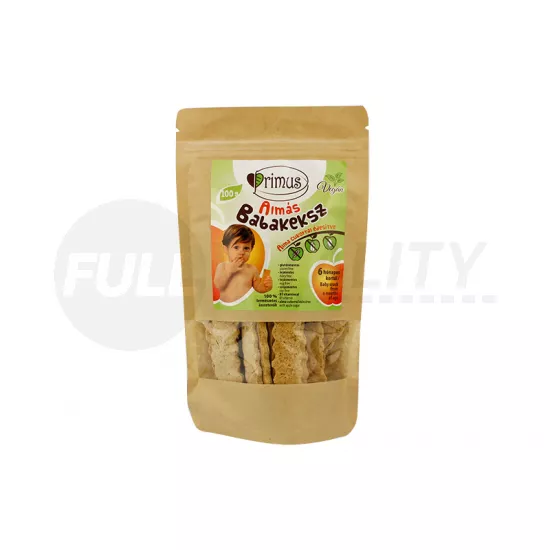 GLUTÉNMENTES PRIMUS VEGÁN ALMÁS BABAKEKSZ 100G