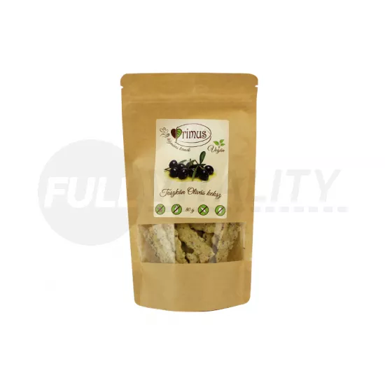 GLUTÉNMENTES PRIMUS VEGÁN TOSZKÁN OLIVÁS KEKSZ 80G