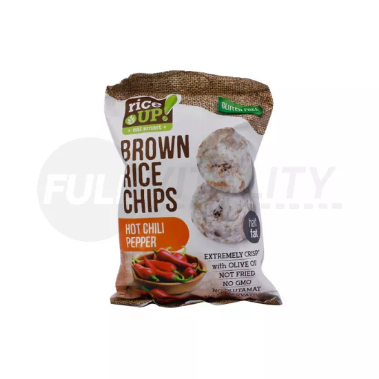 GLUTÉNMENTES RICE UP CHIPS CSÍPŐS CHILI ÍZŰ 60G