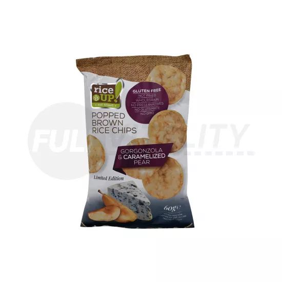 GLUTÉNMENTES RICE UP CHIPS GORGONZOLA SAJTOS ÍZŰ 60G