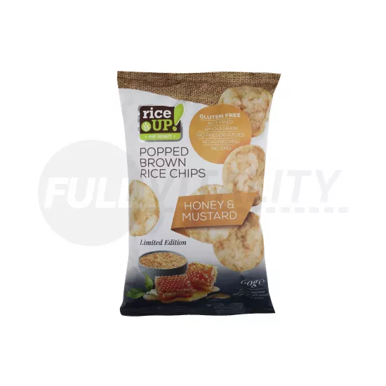 GLUTÉNMENTES RICE UP CHIPS MÉZES-MUSTÁROS ÍZŰ 60G