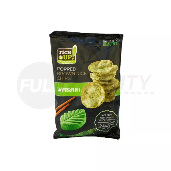 GLUTÉNMENTES RICE UP CHIPS WASABI ÍZŰ  60G
