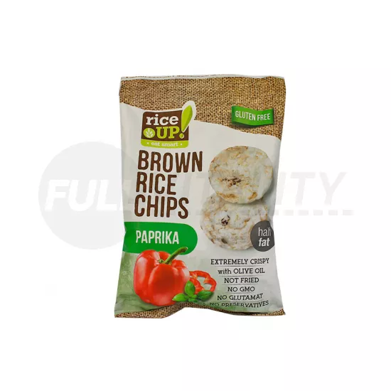 GLUTÉNMENTES RICE UP PAPRIKÁS RIZS CHIPS 60G
