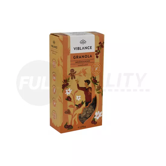 GLUTÉNMENTES VIBLANCE MÉZESKALÁCSOS GRANOLA 275G