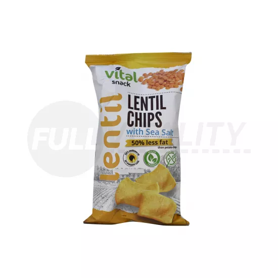 GLUTÉNMENTES VITÁL LENCSE CHIPS TENGERI SÓVAL 65G