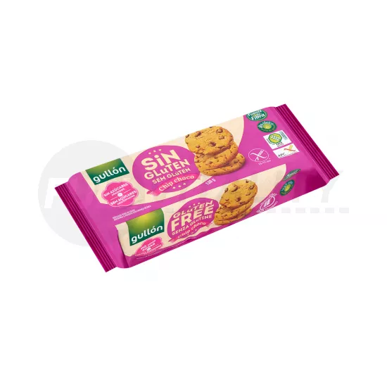 GULLON CHIP CHOCO HOZZÁADOTT CUKOR- ÉS GLUTÉNMENTES KEKSZ 130G