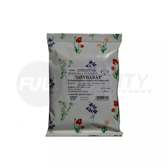 GYÓGYFŰ TEA SZÍVBARÁT KOLESZTERIN CSÖKKENTŐ 50G