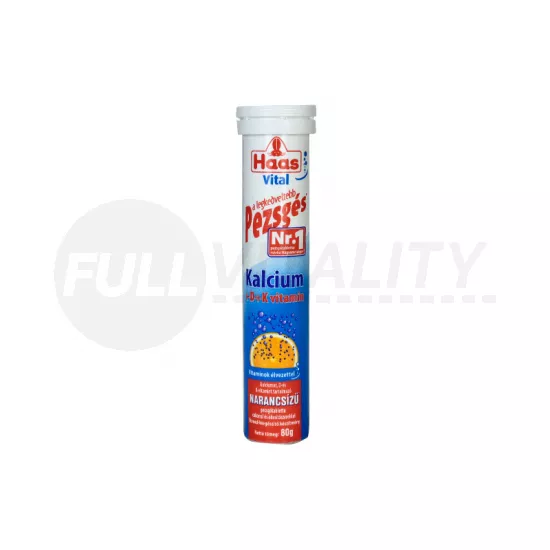 HAAS PEZSGŐTABLETTA KALCIUM NARANCS ÍZŰ 80G