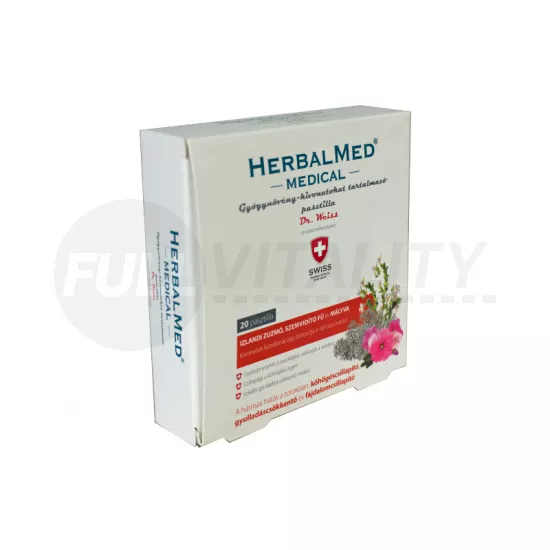 HERBALMED MEDICAL GYÓGYNÖVÉNY KIVONATOKAT TARTALMAZÓ PASZTILLA 20DB