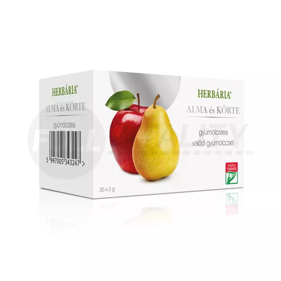 HERBÁRIA GYÜMÖLCSTEA ALMA-KÖRTE ÍZŰ FILTERES 40G