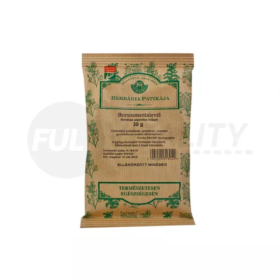 HERBÁRIA TEA BORSOSMENTA LEVÉL SZÁLAS 30G