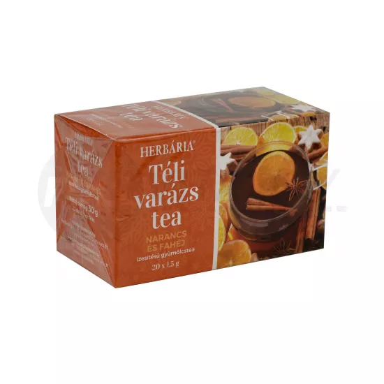 HERBÁRIA TÉLI VARÁZS TEA - NARANCS ÉS FAHÉJ ÍZESÍTÉSŰ 20DB