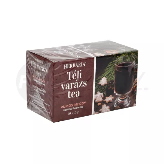 HERBÁRIA TÉLI VARÁZS TEA - RUMOS MEGGY ÍZESÍTÉSŰ 20DB
