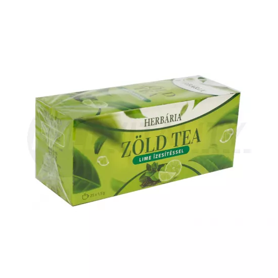 HERBÁRIA ZÖLD TEA LIME ÍZESÍTÉSSEL 25DB