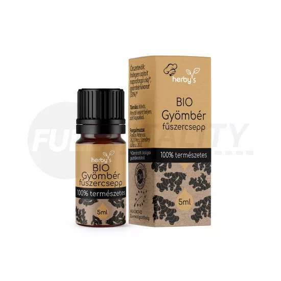 HERBYS BIO GYÖMBÉR FŰSZERCSEPP 100% TERMÉSZETES 5ML