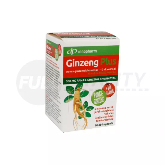 INNOPHARM GINZENG PLUS PANAX-GINZENG KIVONATTAL+10 VITAMINNAL KAPSZULA 50DB